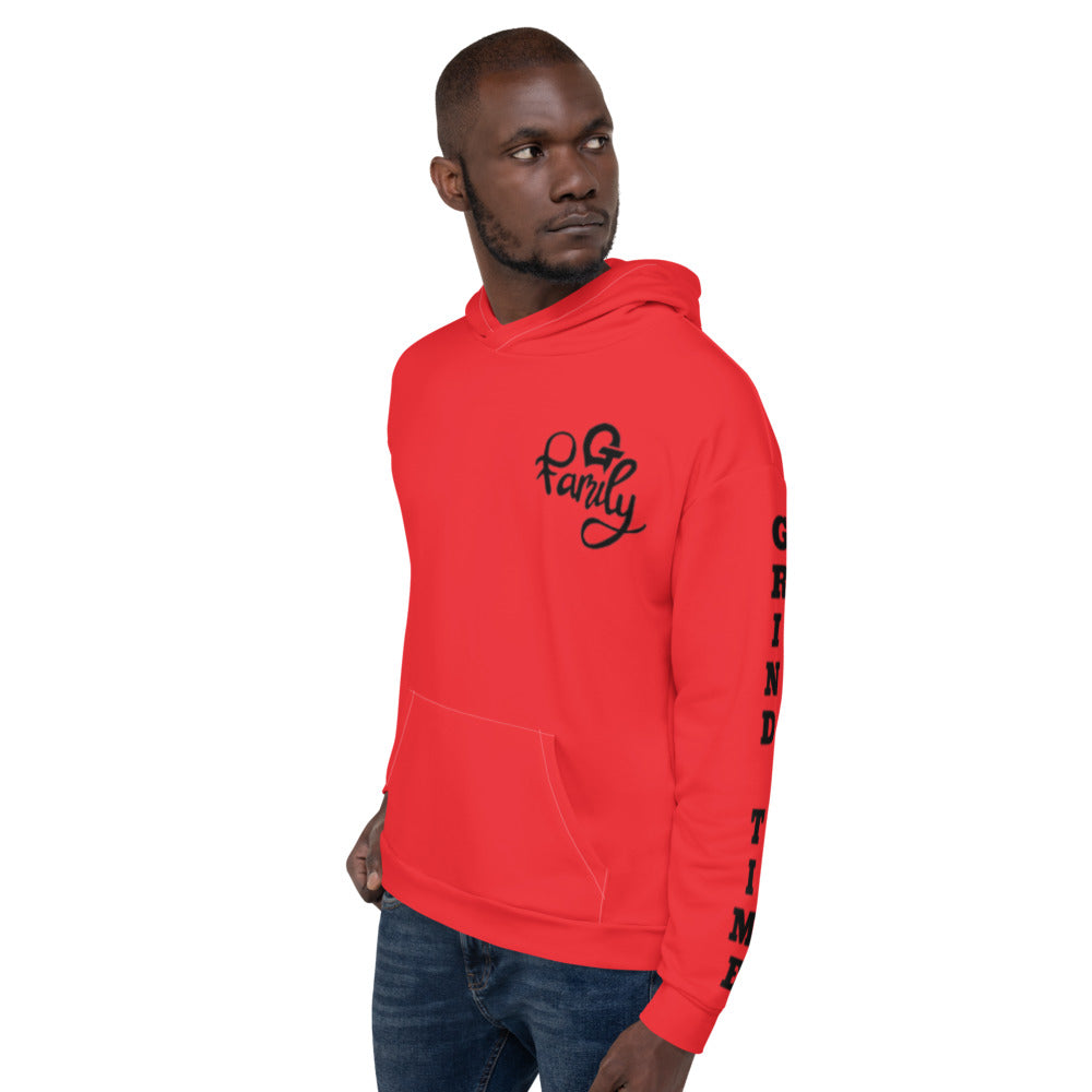 GRIND TIME FAMILY HOODIE (RED)