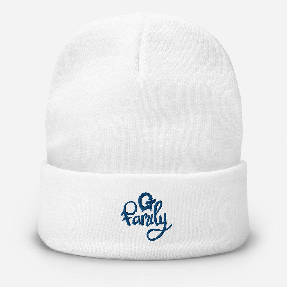 Grind Time Family Logo (Blue) Embroidered Beanie