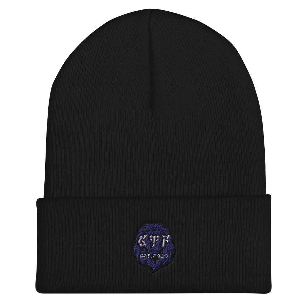 G.T.F. Lion Cuffed Beanie