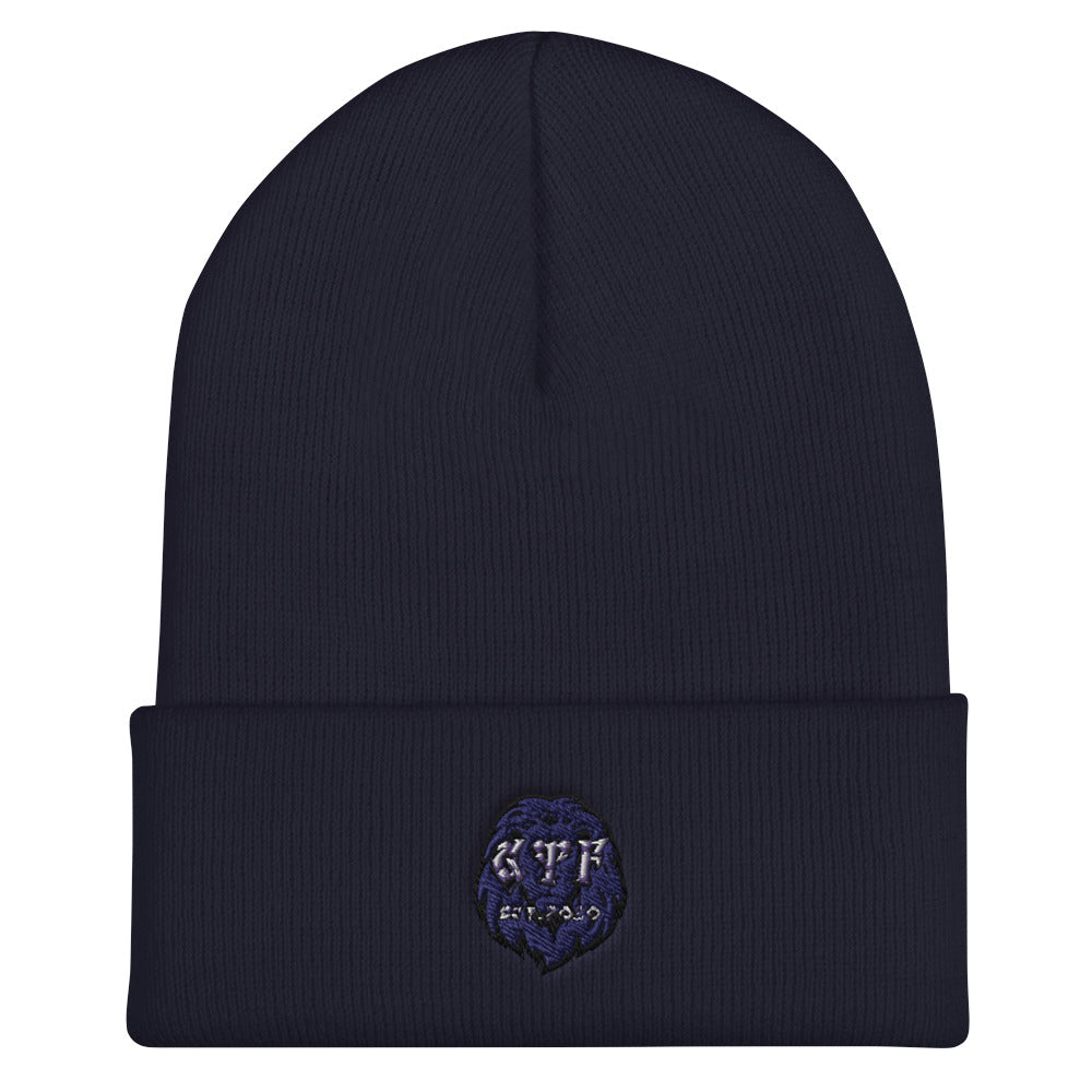 G.T.F. Lion Cuffed Beanie