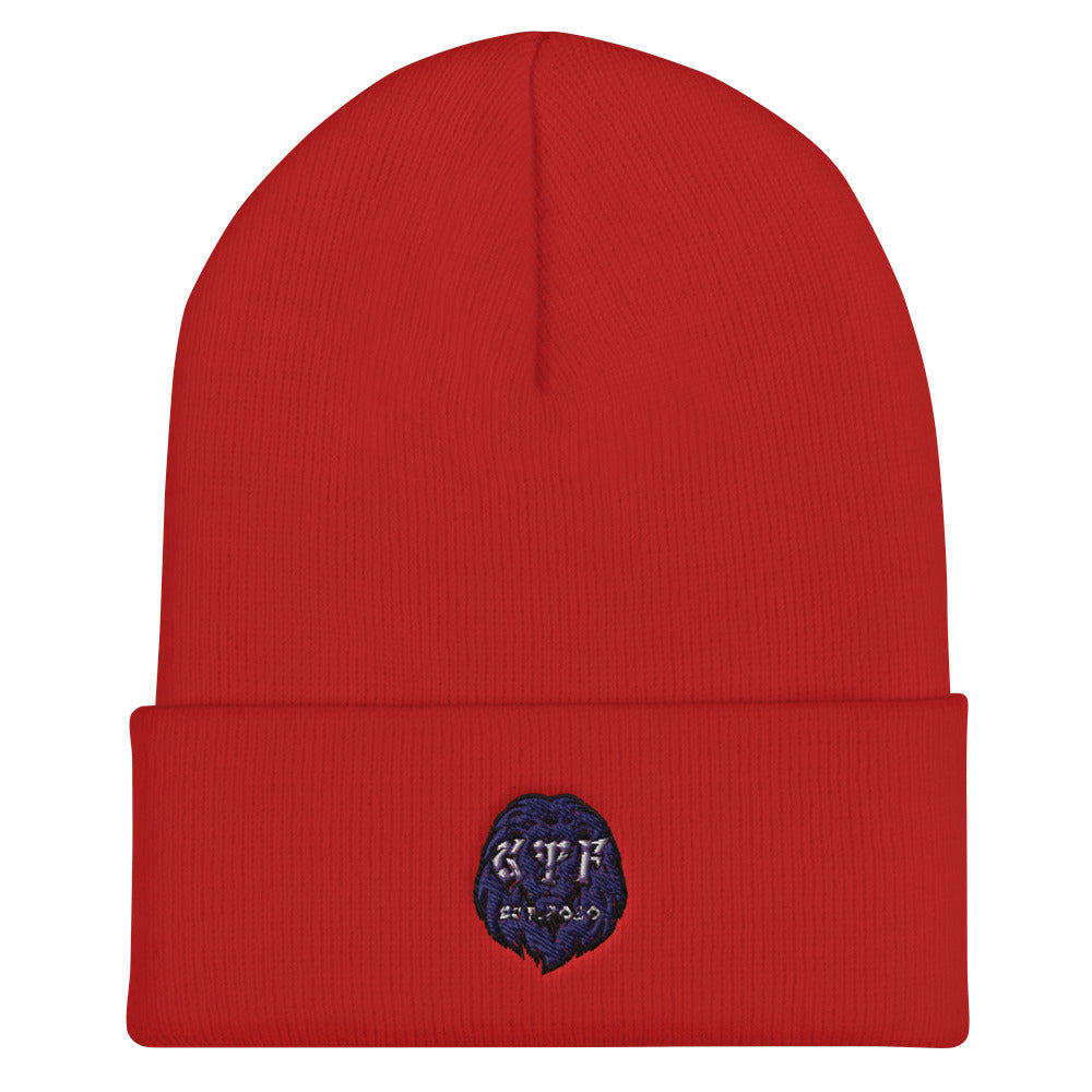 G.T.F. Lion Cuffed Beanie