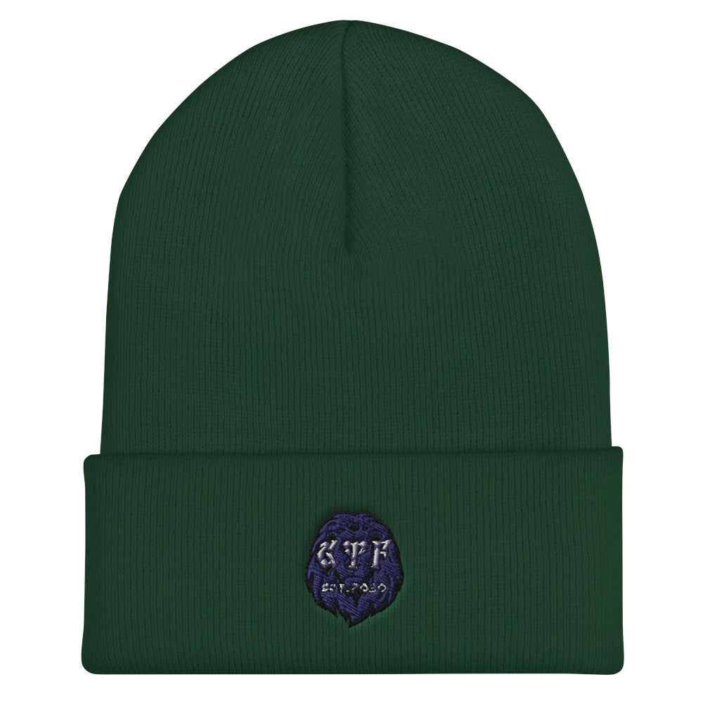 G.T.F. Lion Cuffed Beanie